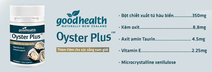Tinh Chất Hàu Biển New Zealand GoodHealth Oyster Plus Hỗ trợ tăng cường sức khỏe nam giới (30 viên) - Nhập khẩu New Zealand 5