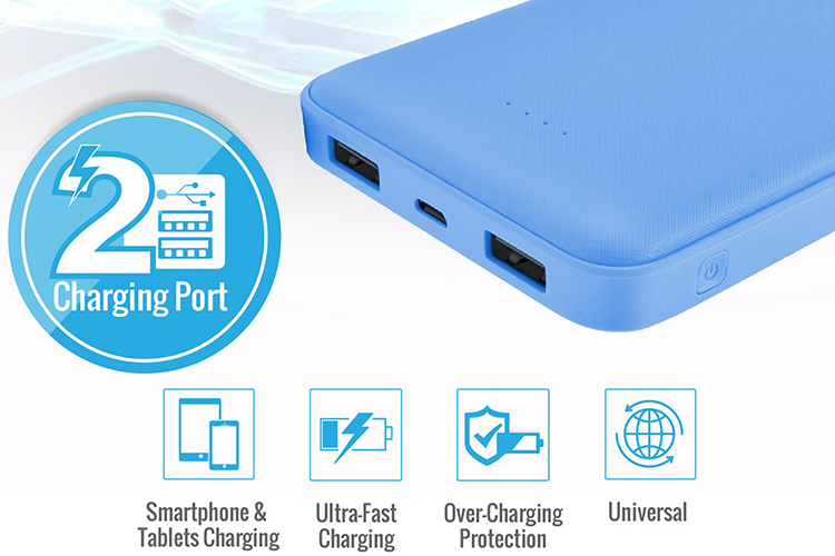 Pin Sạc Dự Phòng Promate Voltag-10 10000mAh Siêu Mỏng - Hàng Chính Hãng