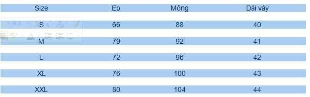 Chân Váy Chữ A Hàng Khuy Giữa