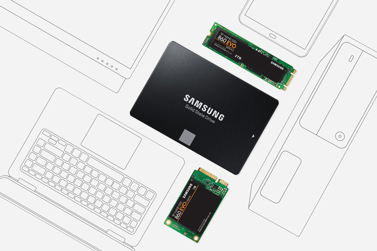 Ổ Cứng SSD Sata III 2.5 inch 1TB Samsung 860 Evo MZ-76E1T0BW - Hàng Chính Hãng