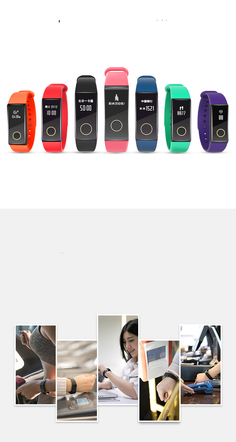 Dây Vòng Tay Thông Minh Lycra Nhiều Màu