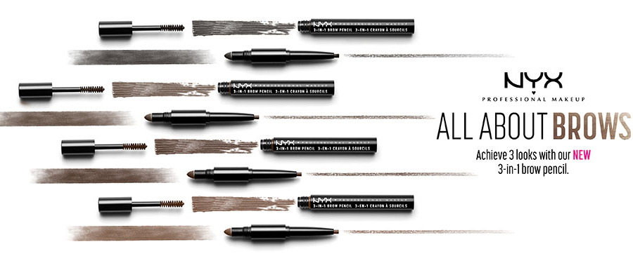 Kẻ Mày NYX Professional Makeup 3-in-1 Brow Pencil (0.2g)
