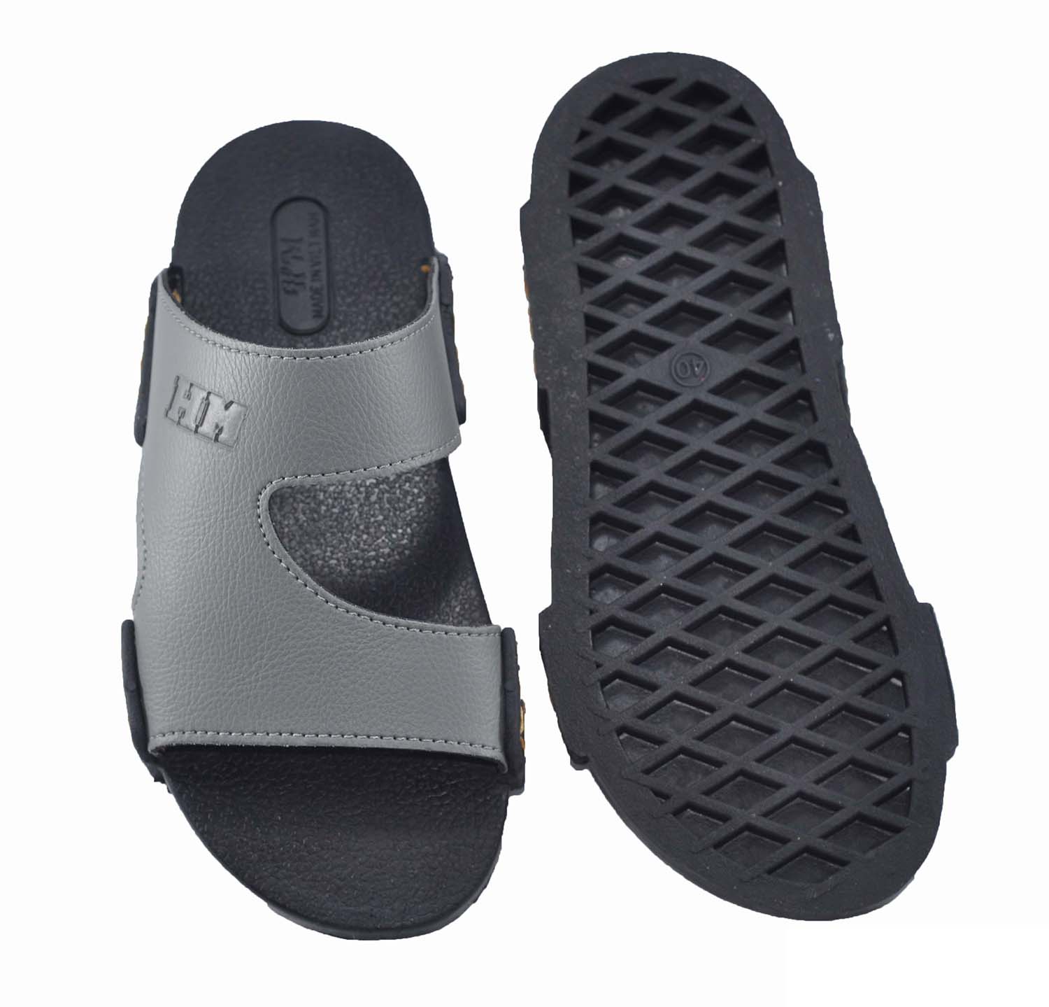 Dép nam quai da PU chất lượng tốt - TPUC-72 ( Xám)