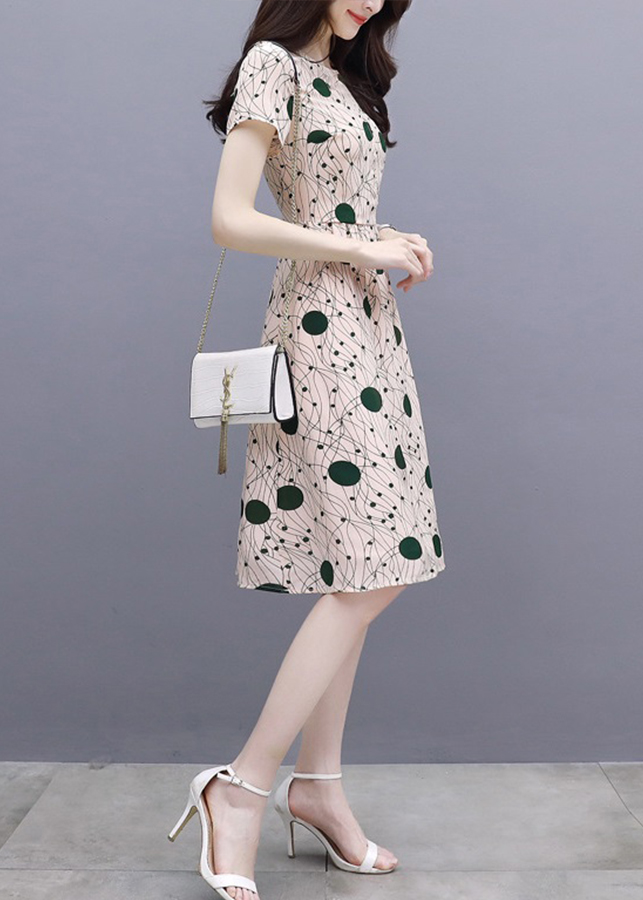 Đầm nữ họa tiết lạ xinh xắn da61