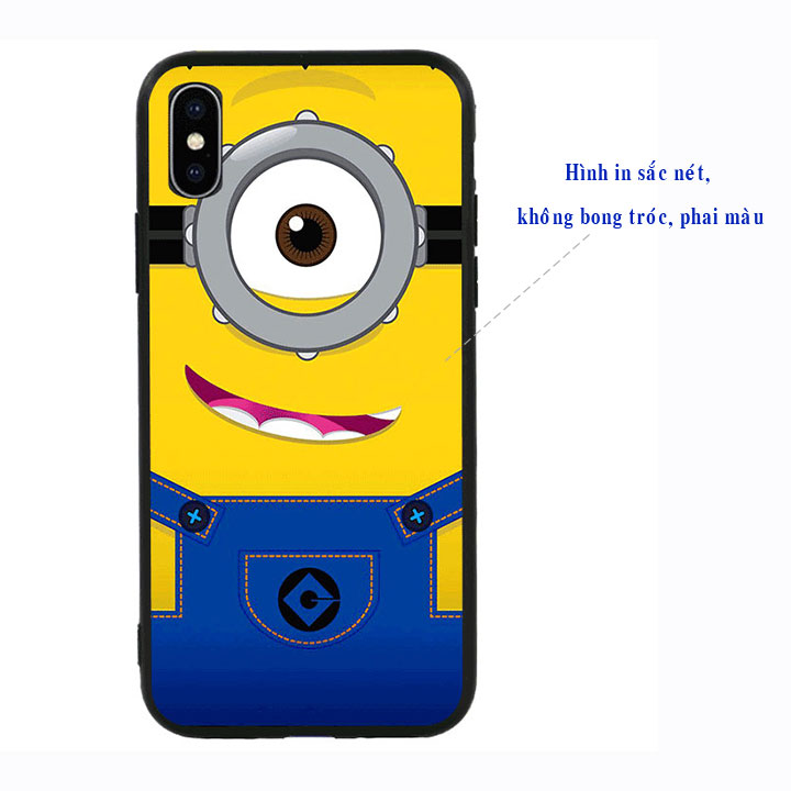 Ốp lưng viền TPU cao cấp cho Iphone X - Minion 01