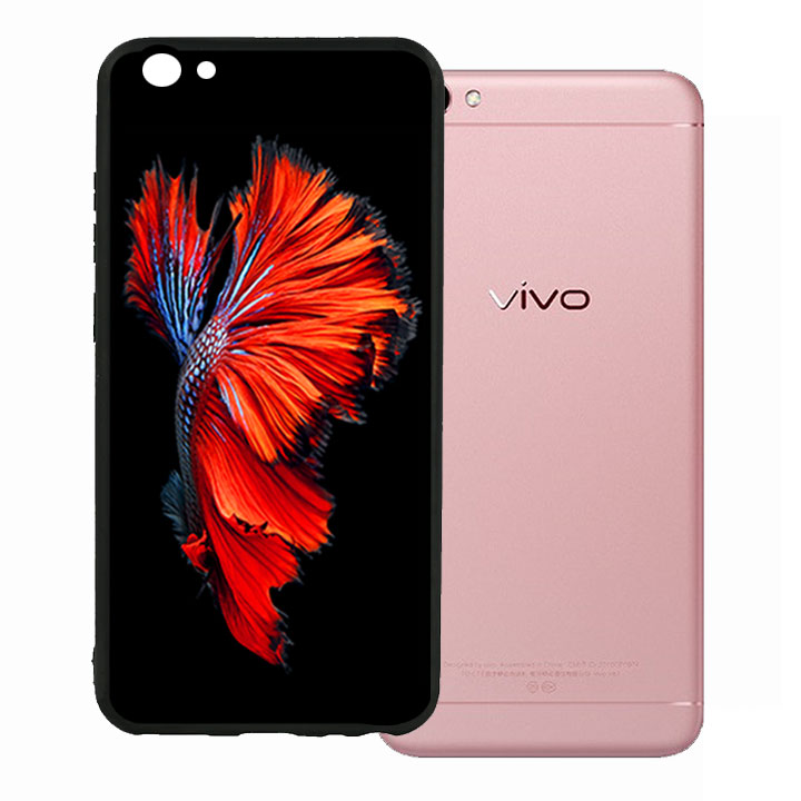 Ốp lưng viền TPU cao cấp cho Vivo V5 - Fish 01