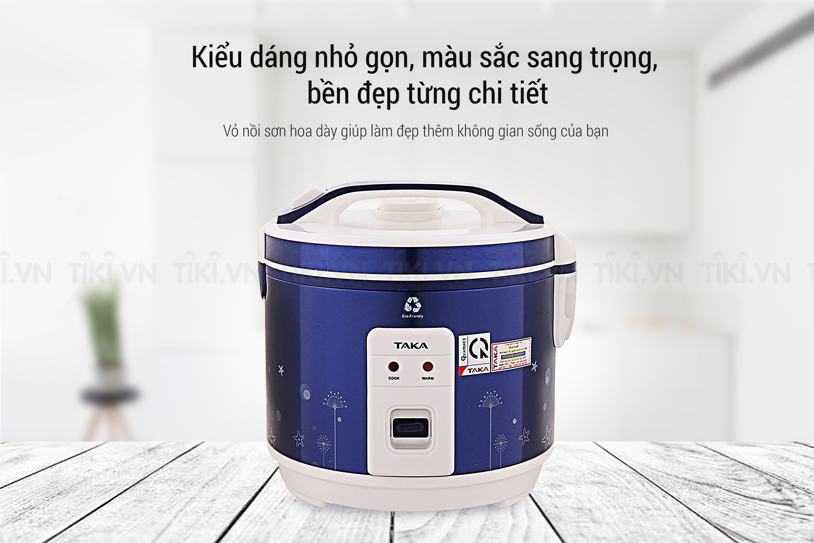 Nồi Cơm Điện Nắp Gài Taka TK-RCD10D1 (1 lít)