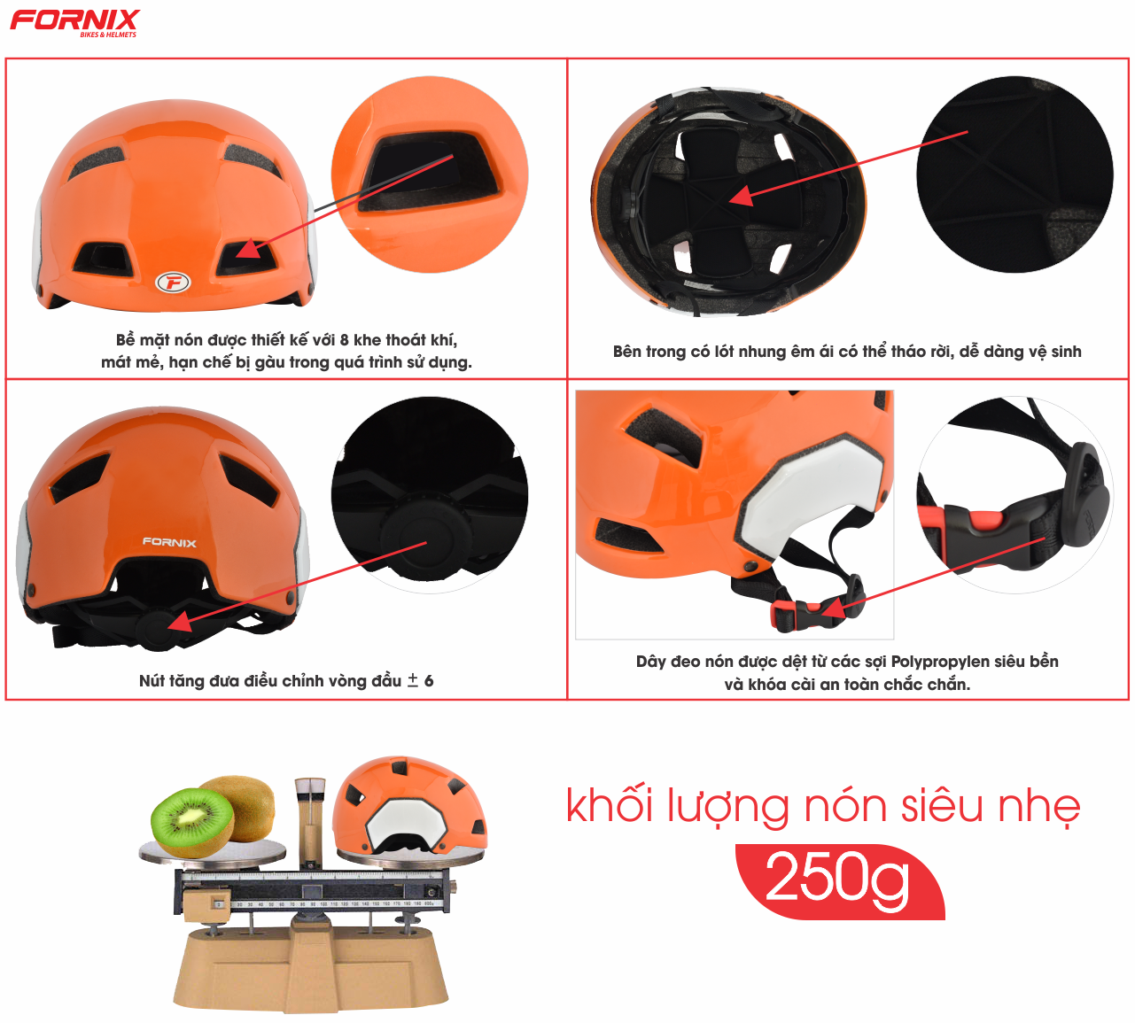 Mũ Bảo Hiểm Thể Thao Người Lớn A02NS3 (Size L)