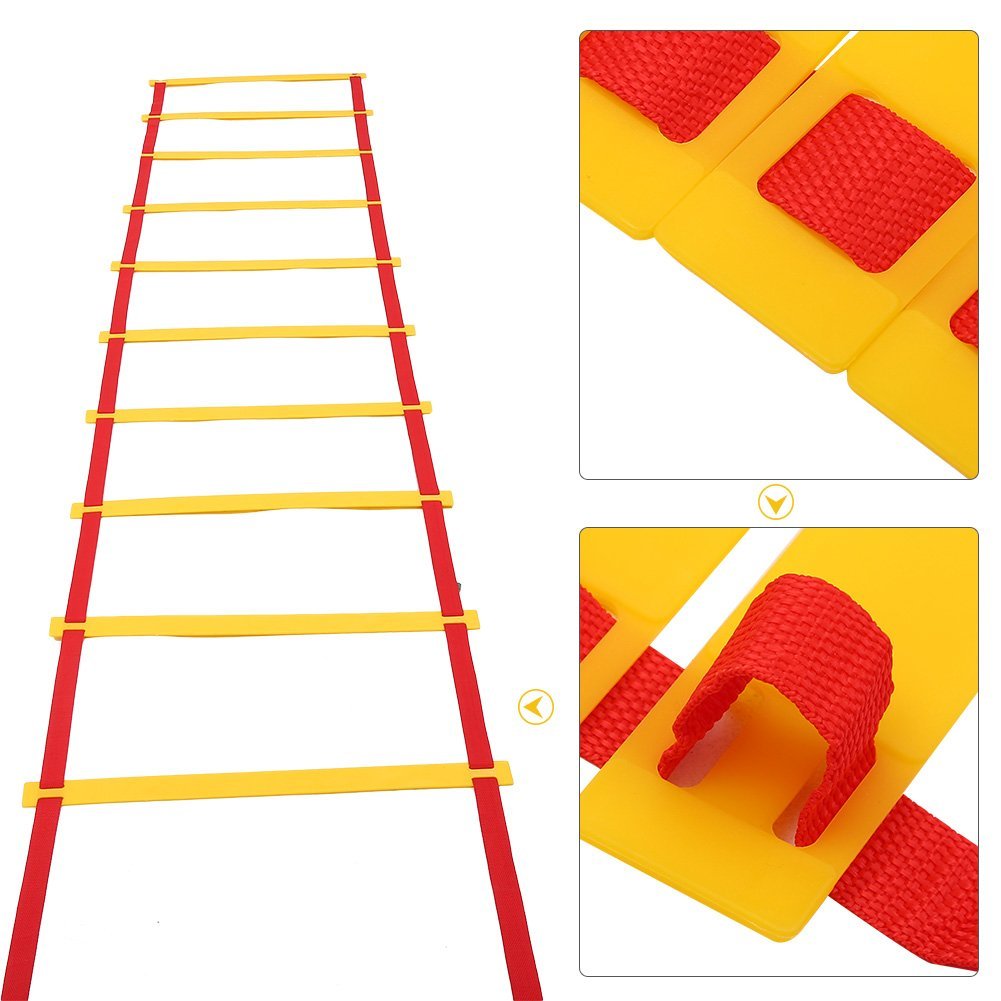 Thang dây thể thao tập luyện thể lực bóng đá 8m 16 thanh, nâng cao sức khỏe, thể lực và tầm vóc - POKI
