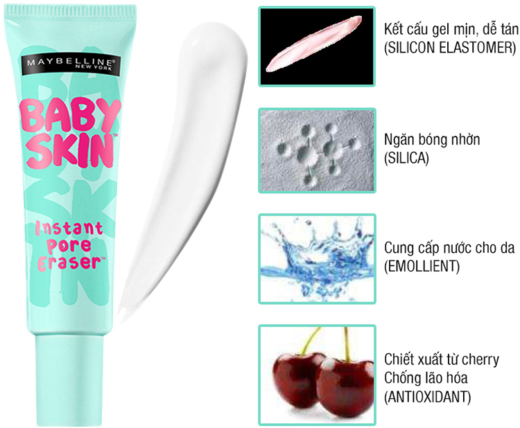 Kem Lót Mịn Da Maybelline Baby Skin Pore Eraser 22ml - G1174200