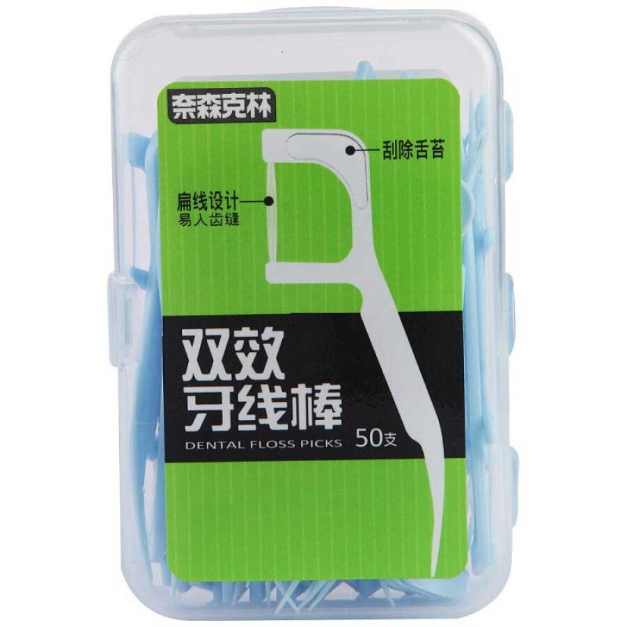 Chỉ Nha Khoa Và Tăm Xỉa Răng Xylitol Mint Teflon (Gói 50 Cái)