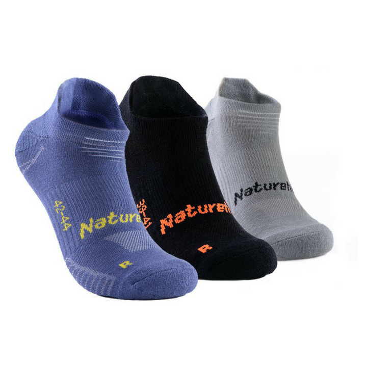 Bộ 3 đôi vớ thể thao nam NatureHike (Đen, Xám, Xanh)