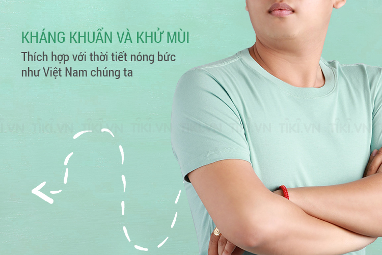 Áo Thun Nam Thoát Nhiệt Nhật Bản Gold Rhino - Xanh Bạc Hà