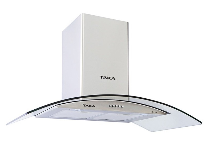 Máy Hút Mùi Bếp Kính Cong 7 Tấc TAKA HT170E + Kèm 2M Ống Mềm