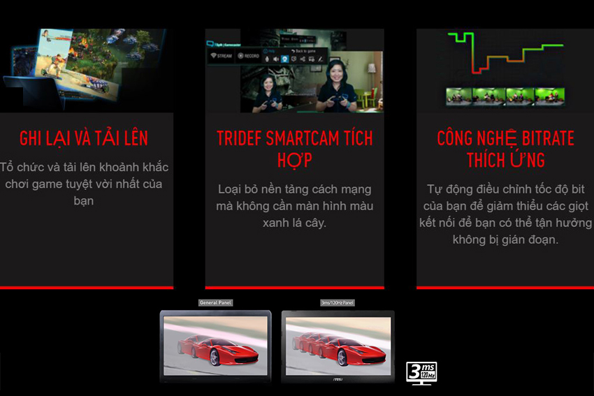 Laptop Gaming MSI GT75VR 7RE-250XVN Titan Core i7-7820HK/Free Dos (17.3 inch) - Black - Hàng Chính Hãng