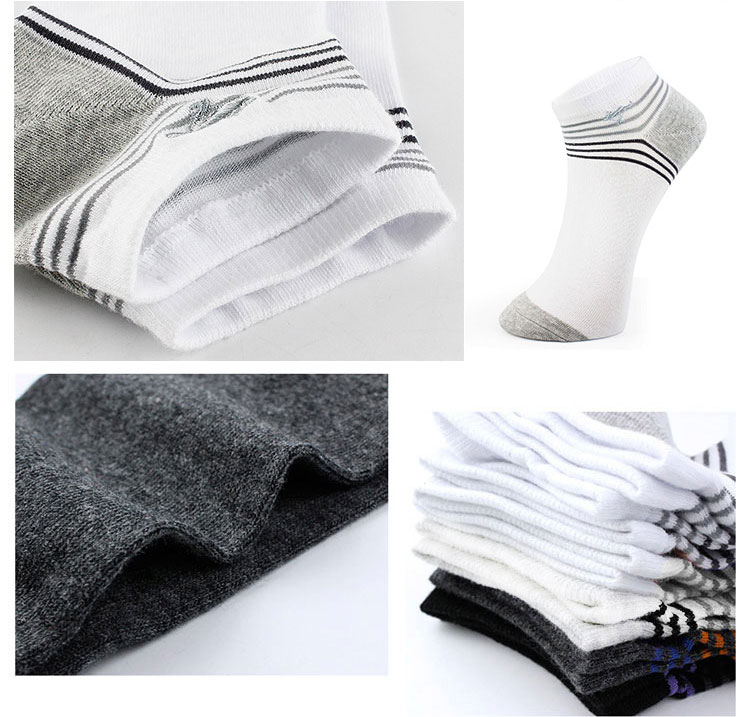 Seven wolves SEPTWOLVES boat socks men sports wind men socks breathable sweat sweat casual socks mixed color 6 double boxed Z90725