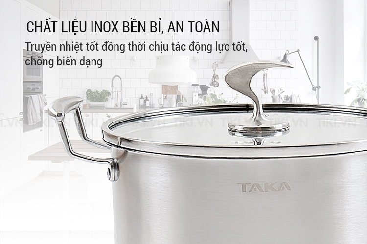 Bộ Nồi Inox Taka TKC03A (16 - 20 - 24cm)