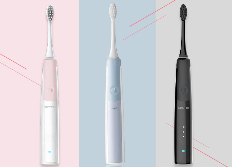 Bàn Chải Đánh Răng Điện Tử Thông Minh Dành Cho Người Lớn Saky G2312 - Trắng Ngọc