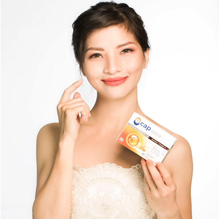 Viên uống Vitamin E làm đẹp da
