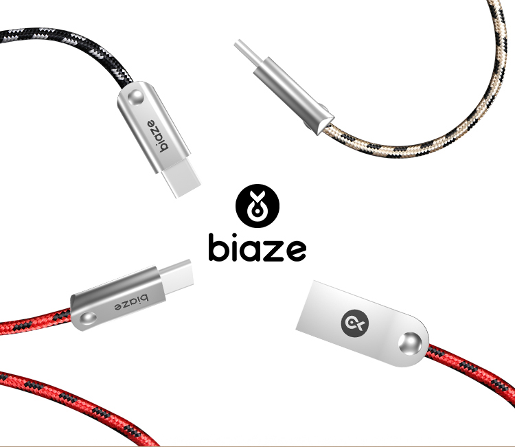 Cáp Sạc/ Truyền Dữ Liệu BIAZE - K13 - Cho Jinhua P9 / Mate9 / Glory V8 / Millet 5 - Trắng, 1.2m