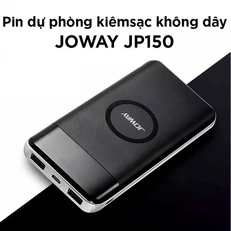 Pin Dự Phòng Kiêm Sạc Không Dây Joway 10000mAh JP150 – Hàng Chính Hãng