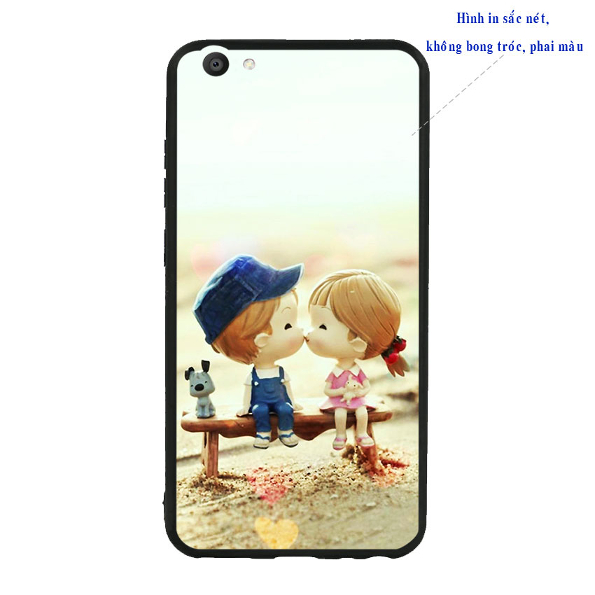 Ốp lưng viền TPU cao cấp cho Vivo V5 - Kiss Love 03