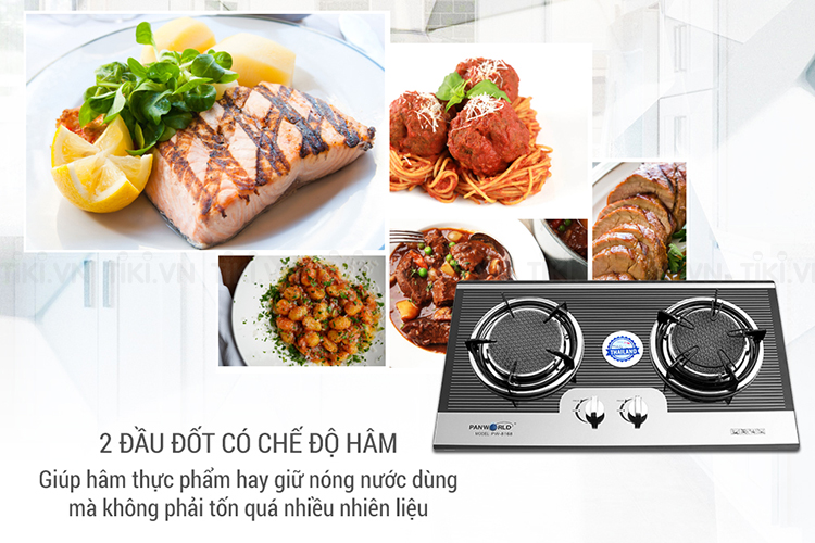Bếp Gas Âm PANWORLD PW-8168 - Xám