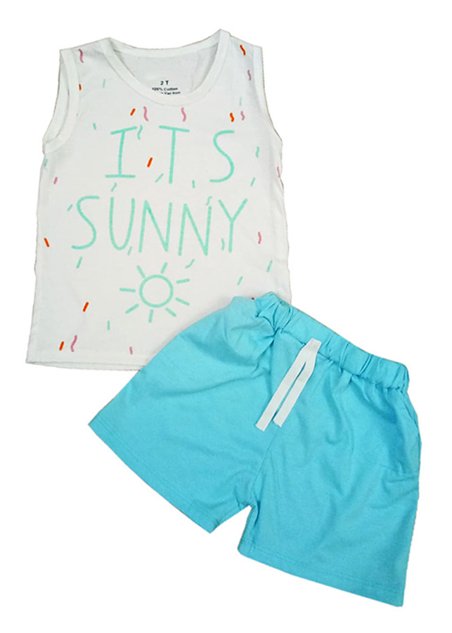 Combo 2 bộ ba lỗ bé gái từ 8-19kg