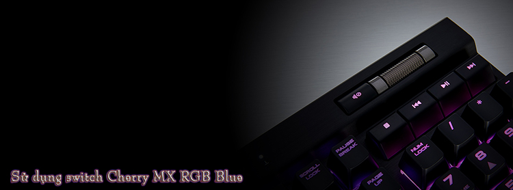 Bàn Phím Cơ Gaming Có Dây CORSAIR K70 MK.2 MX Blue RGB CH-9109011-NA - Hàng Chính Hãng