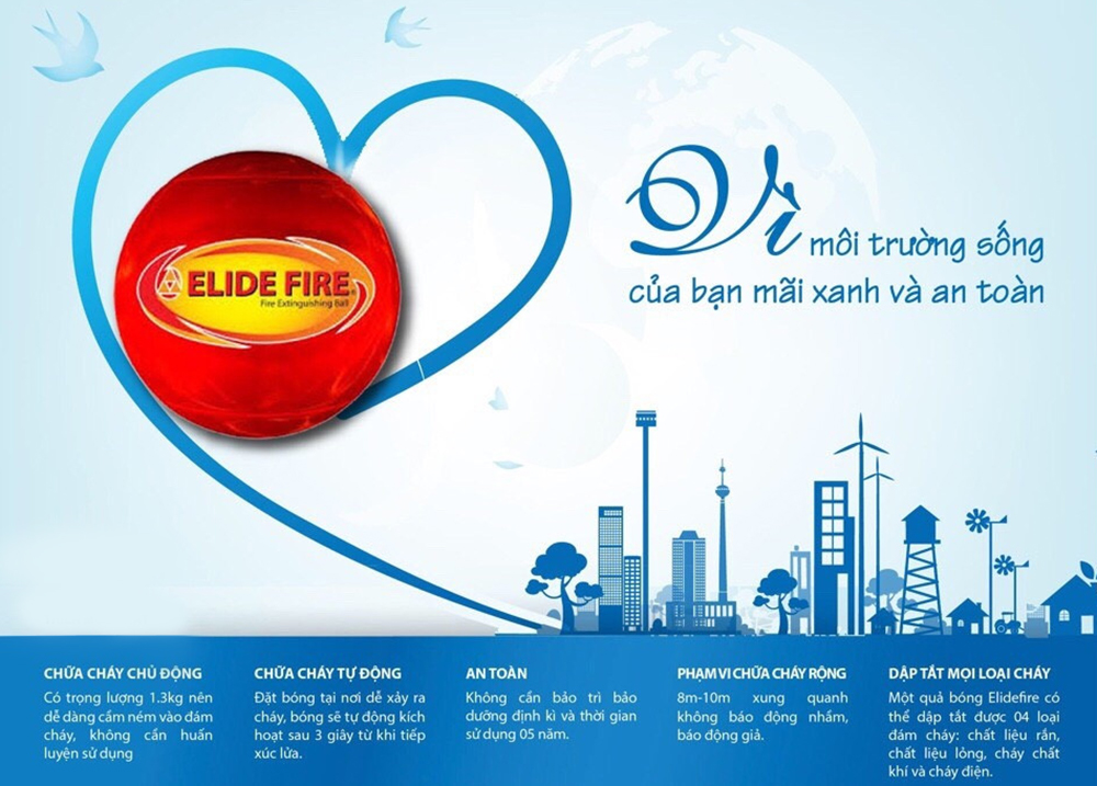 Bóng cứu hỏa Elide Fire Ball ELB01