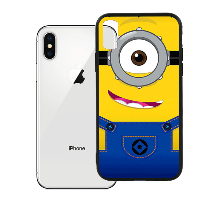 Ốp lưng viền TPU cao cấp cho Iphone X - Minion 01