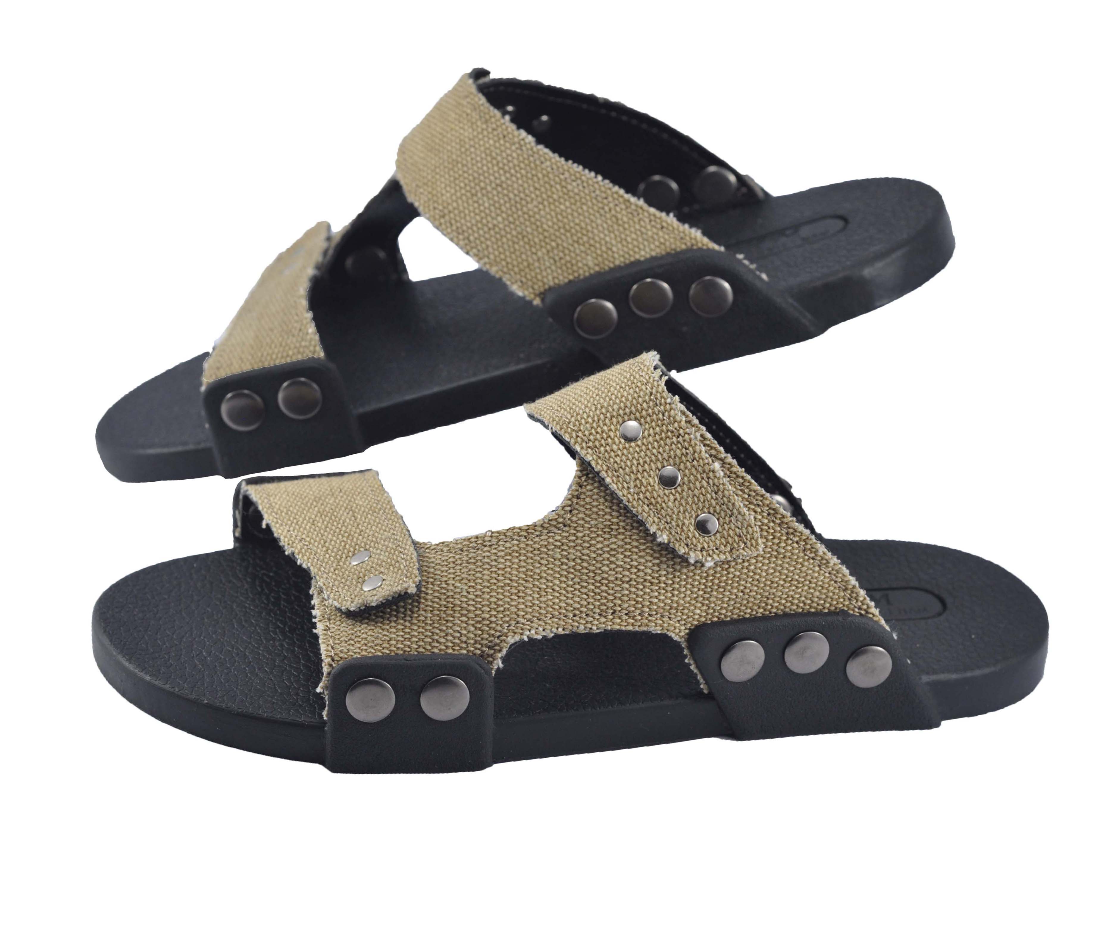 Dép nam vải bố thời trang - TSB-4C4 ( Vàng nhạt)