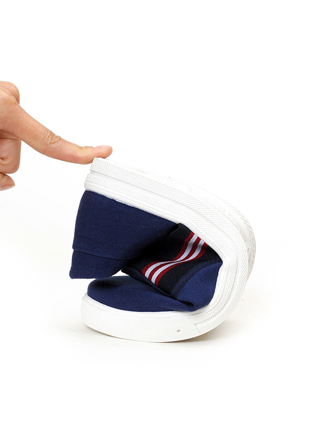 Giày lười vải nam phối sọc glk158