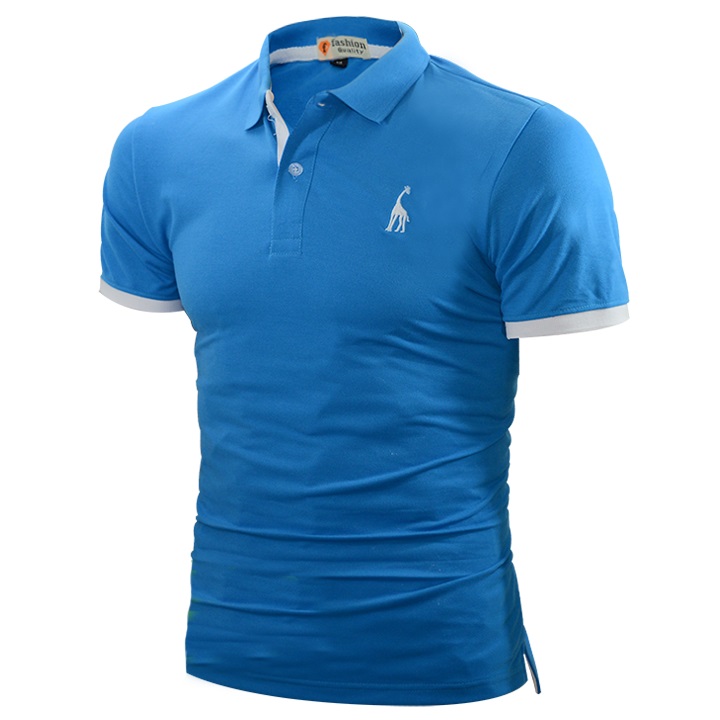 Áo Thun Polo Nam Chất Shop Hươu Cao Cấp ZR0005.(1) Màu Xanh Đen