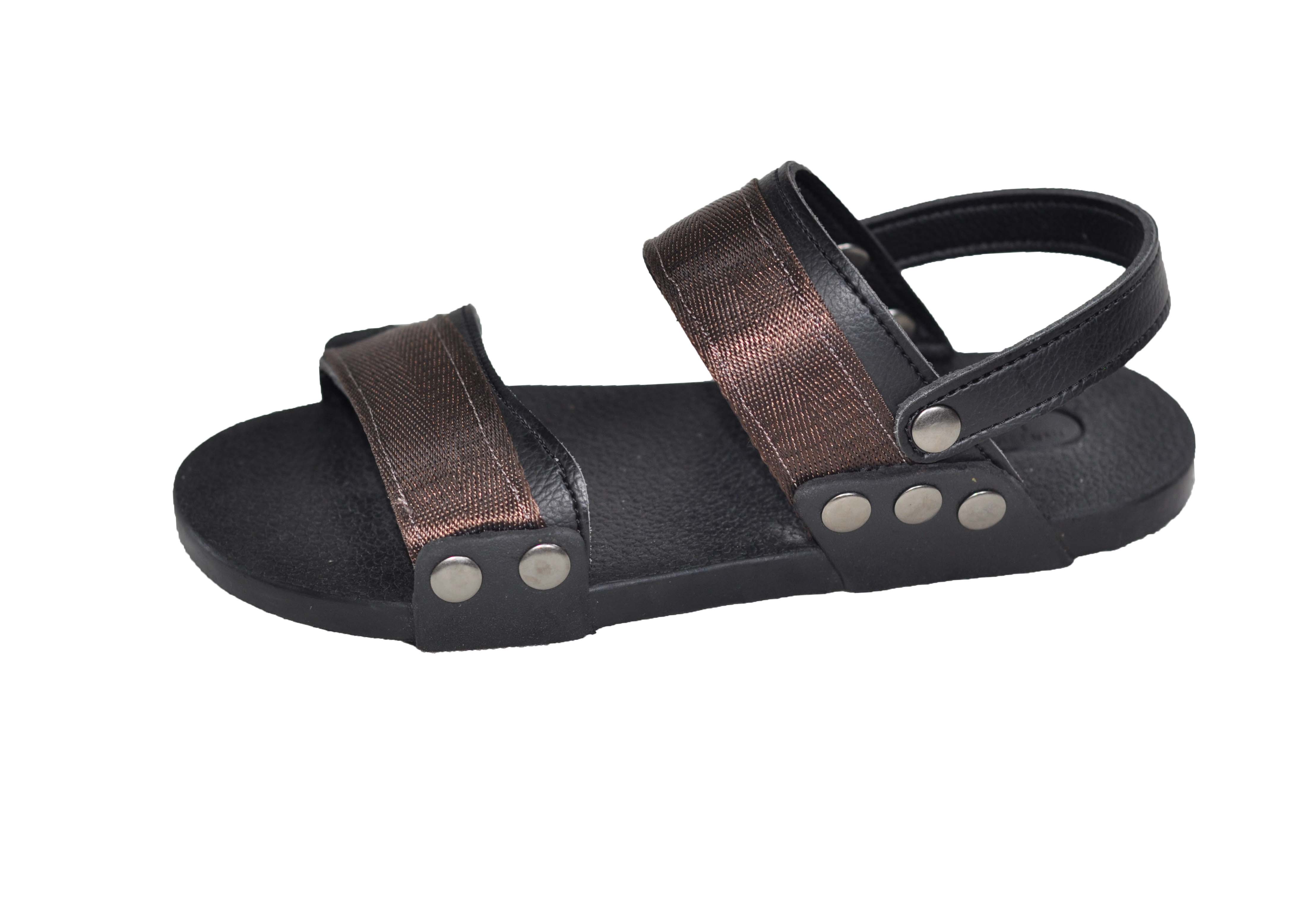 Sandal nam quai dù đế cao su đúc - TDT-X1A ( Nâu )