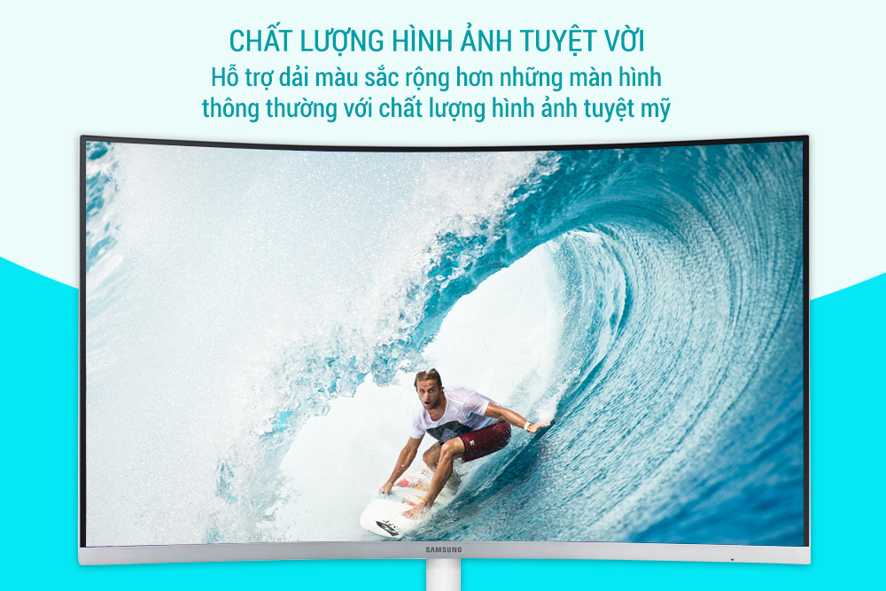 Màn Hình Gaming Cong Samsung LC27F581FDEXXV 27inch FullHD 4ms 60Hz FreeSync VA - Hàng Chính Hãng