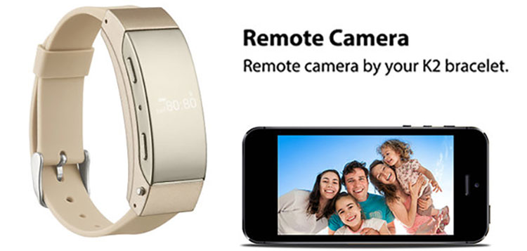 Đồng Hồ Thông Minh Kiêm Tai Nghe Bluetooth K2 (Ghi) - Hàng Nhập Khẩu