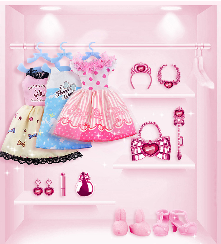 Búp bê bé gái Les Jill Barbie doll và bộ phòng ngủ