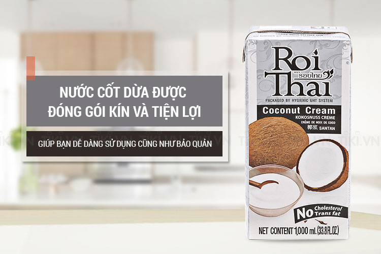 Nước Cốt Dừa Đậm Đặc Roi Thai (1Lít)