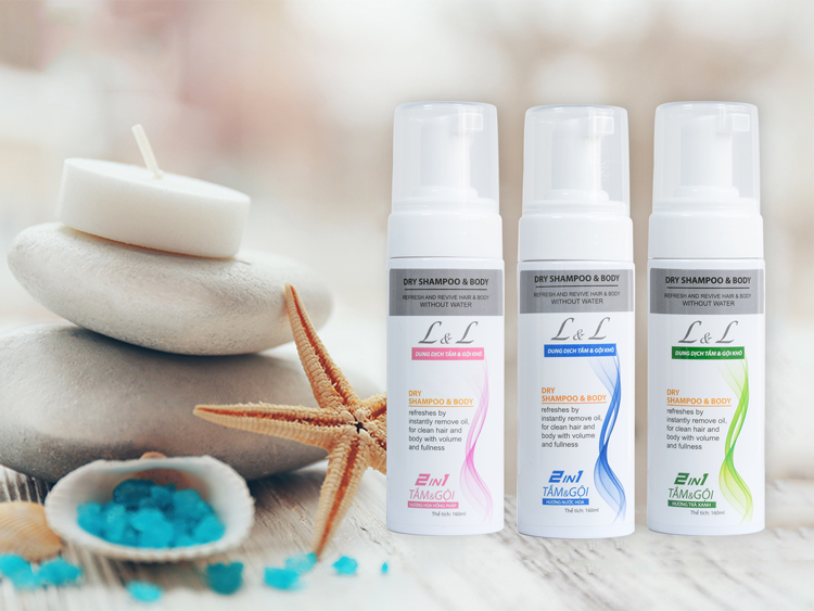 Dung Dịch Tắm Gội Khô L&L - Hương Trà Xanh (160ml)
