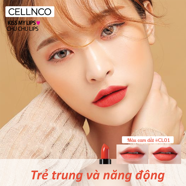 Son Màu Dưỡng Ẩm Không Chì Cellnco (3.5g)