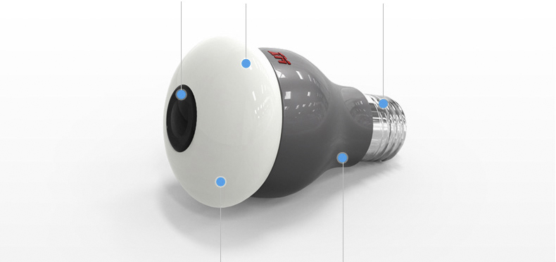 Đèn Camera Giám Sát Không Dây 360 Độ Xiongmai XM 1080p HD Kết Nối Wifi Điều Khiển Từ Xa Bằng Màn Hình Điện Thoại