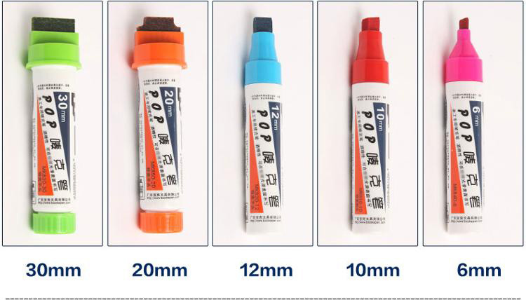 Bút Dạ BAOKE POP MK820-12 (2 Cây / 12mm) - Vàng