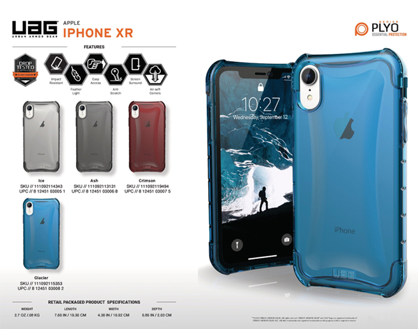 Ốp lưng iPhone XR UAG Plyo Series