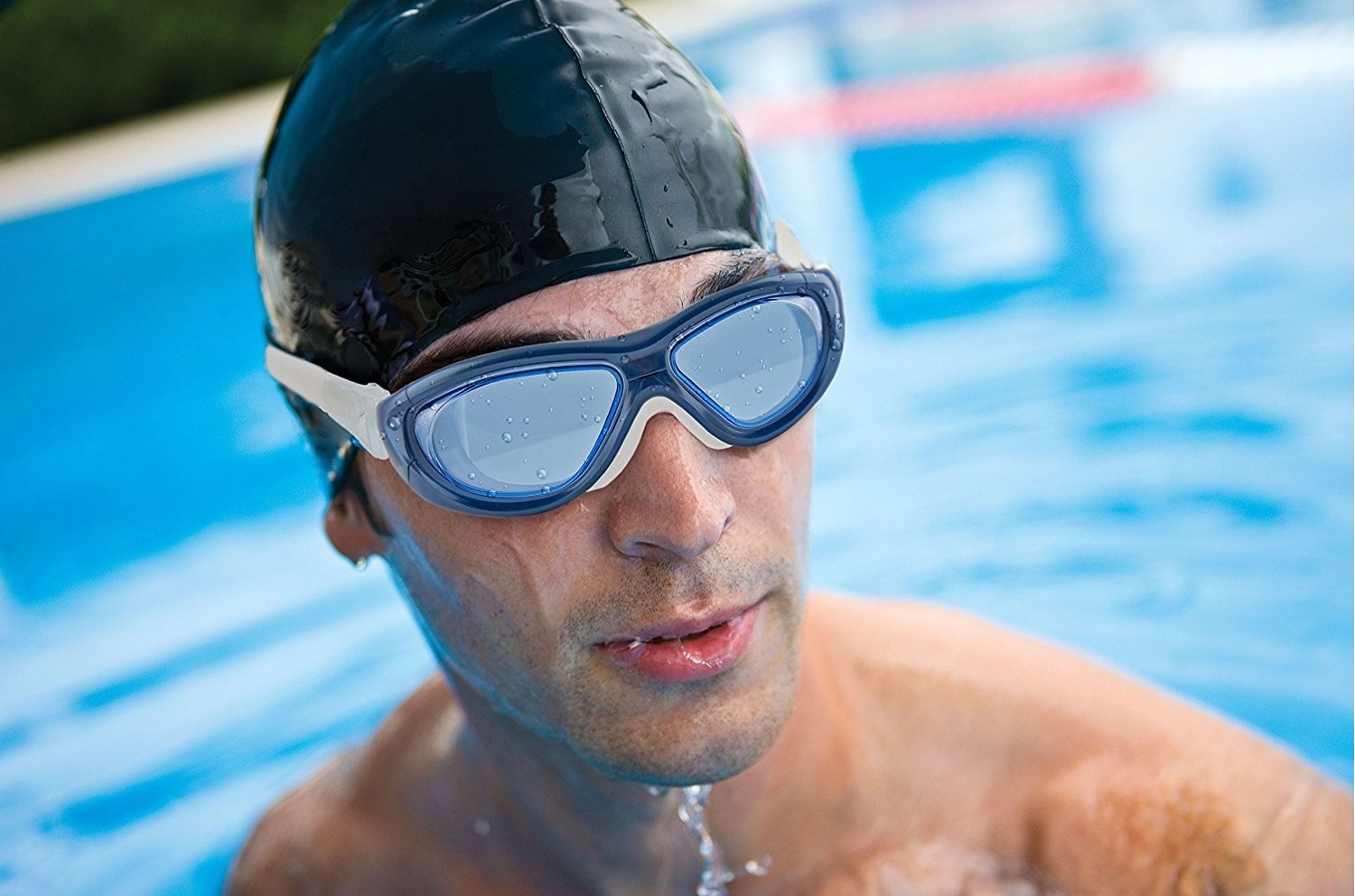 Kính bơi tầm nhìn rộng 9110, chống tia UV, kính bơi thời trang cao cấp - POKI
