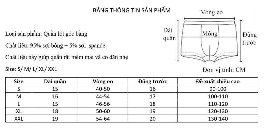 Combo 3 quần chip đùi bé trai ZOBEE TE 8507