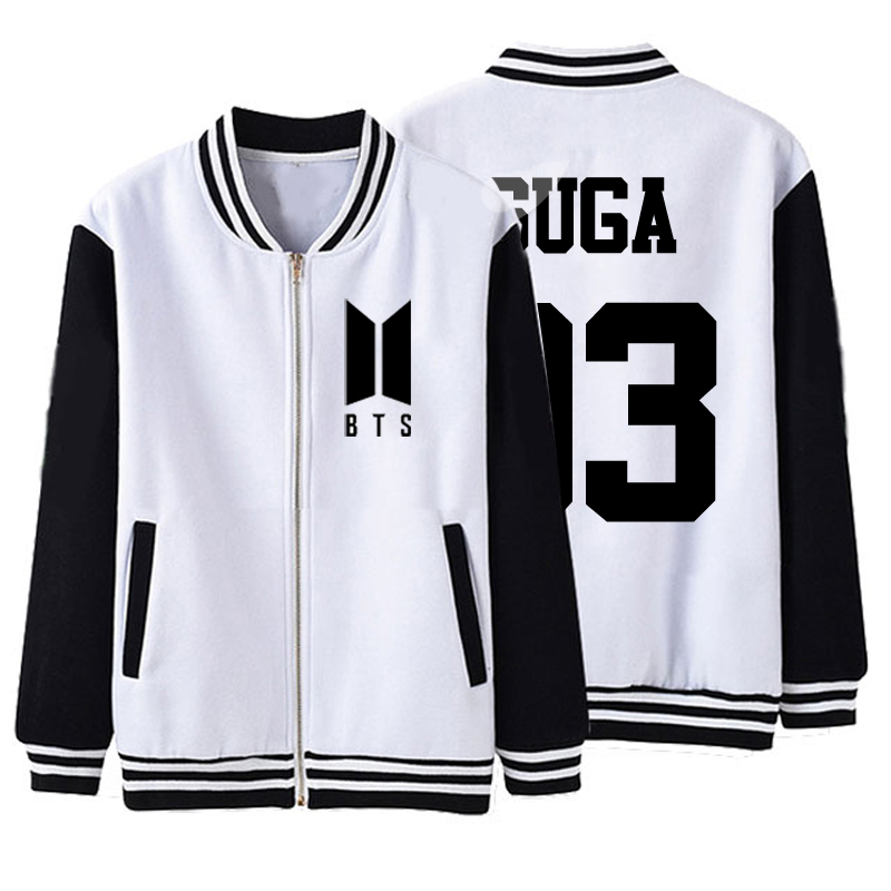 Áo Khoác Bomber Suga BTS 93 Áo Khoác Bóng Chày Min Yoongi