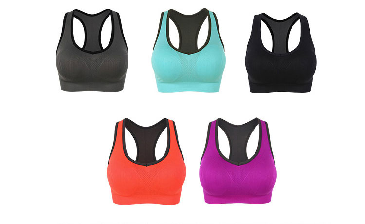 BEJIROG Women's Padded Sports Bra