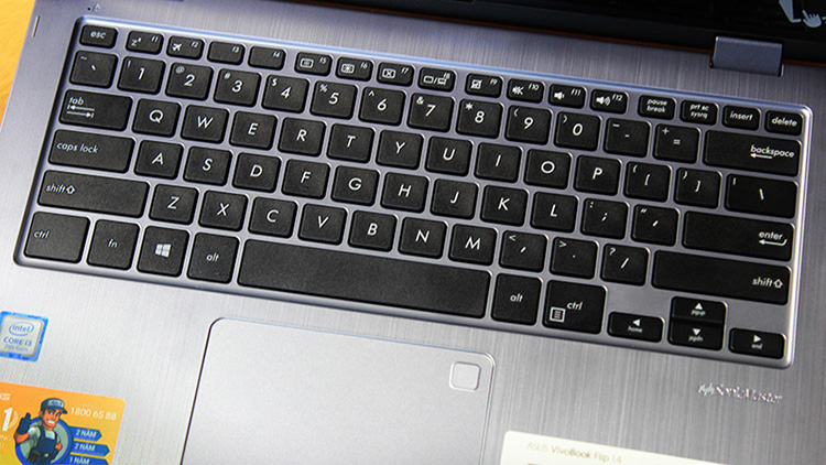 Laptop Asus VivoBook Flip TP410UA-EC427T Core i5-8250U/Win10 (14 inch) - Grey Metal - Hàng Chính Hãng