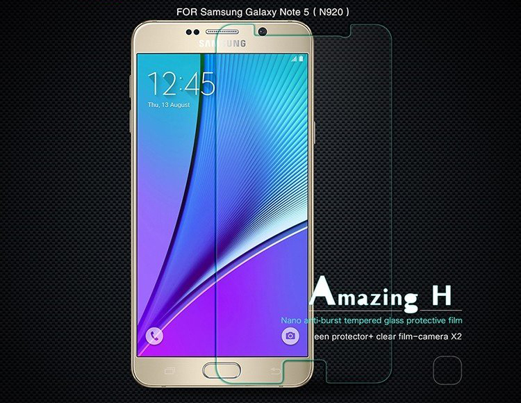 Miếng Dán Cường Lực Samsung Galaxy Note 5 Độ Cứng 9H Nillkin - Hàng Chính Hãng